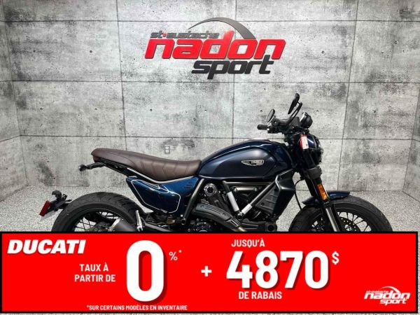 CS-24421 Neuf DUCATI SCRAMBLER 800 NIGHTSHIFT (promo 750.00 inclus) 2025 a vendre 1