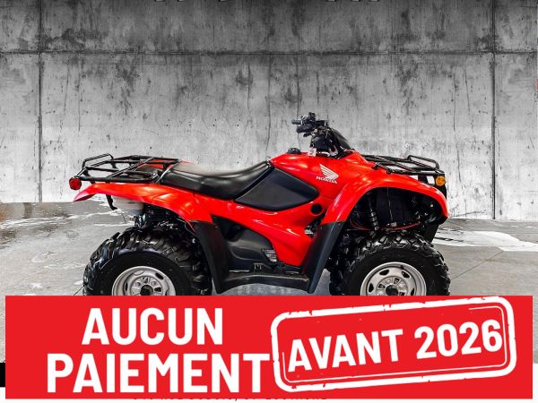 CS-24811 Occasion HONDA TXR 420 AUTOMATIQUE EPS 400 KM ! 2009 a vendre 1