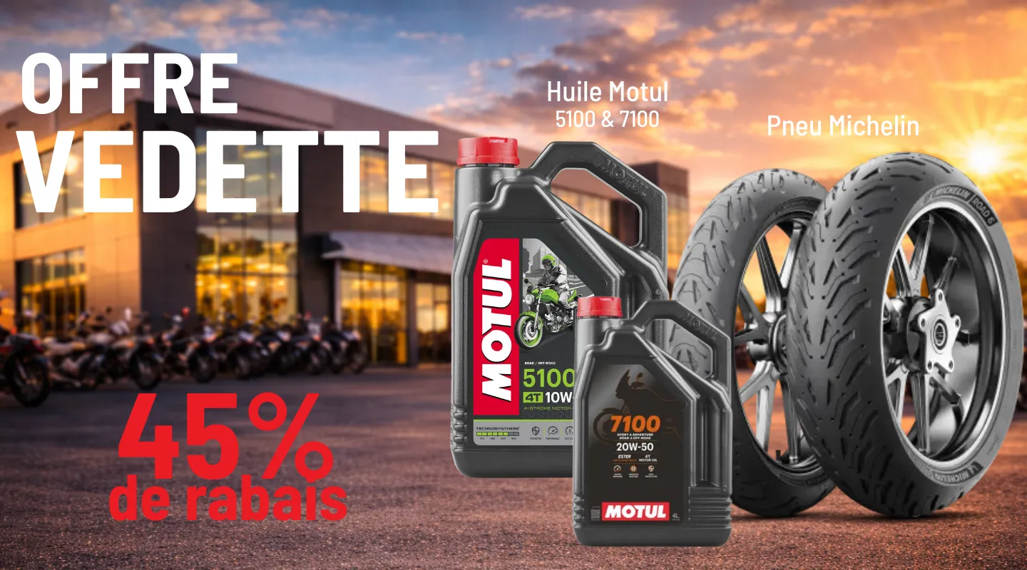 promotion huiles moteur et pneus Michelin moto vente pr&eacute;-saison