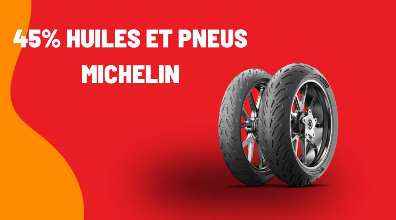 promotion huiles moteur et pneus Michelin moto vente pr&eacute;-saison